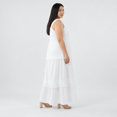 Vestido verano mujer Old Navy blanco con tirantes talla L