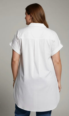 Vestido blanco mujer talla grande Zara Basic XL