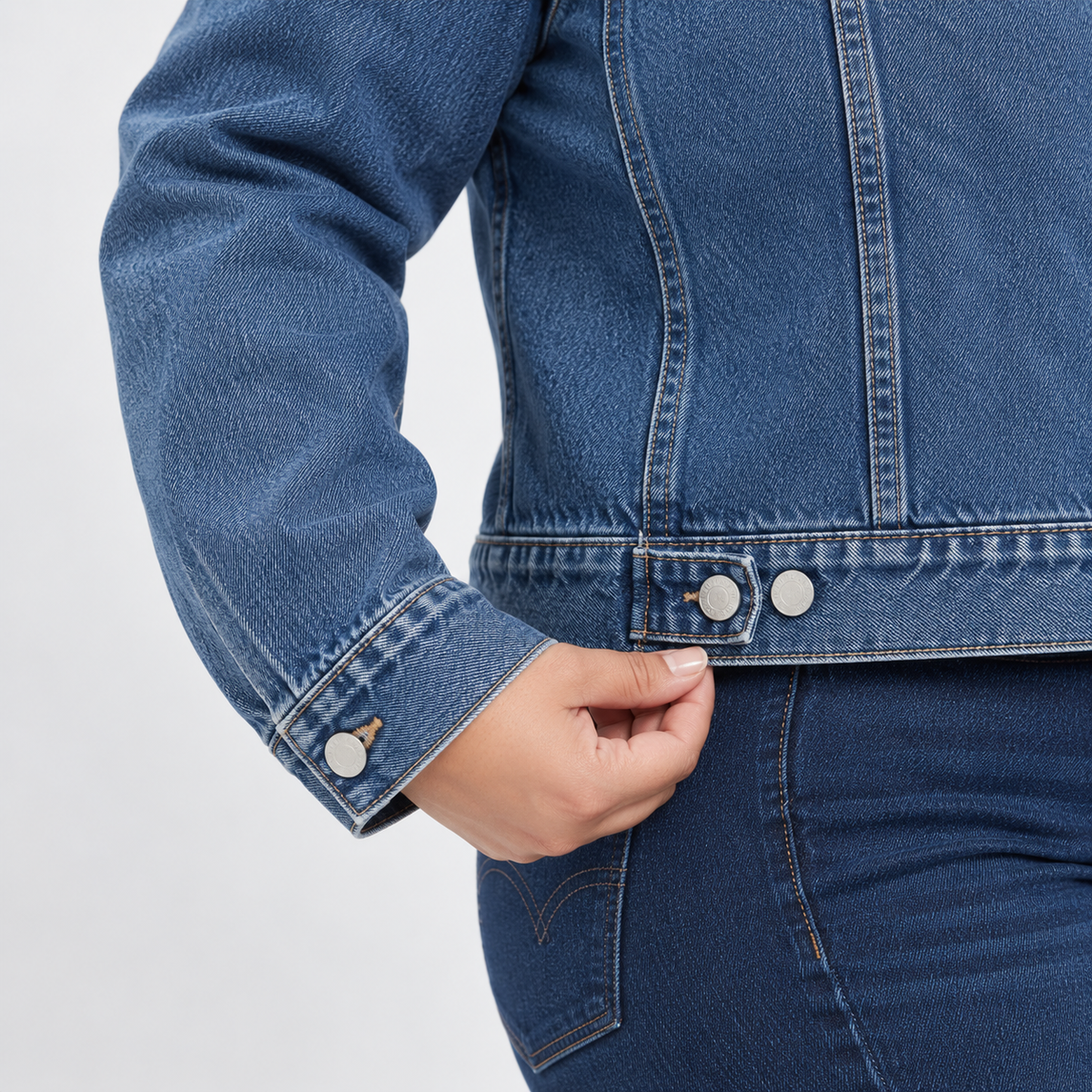 Chaqueta de mezclilla mujer talla grande GAP XL