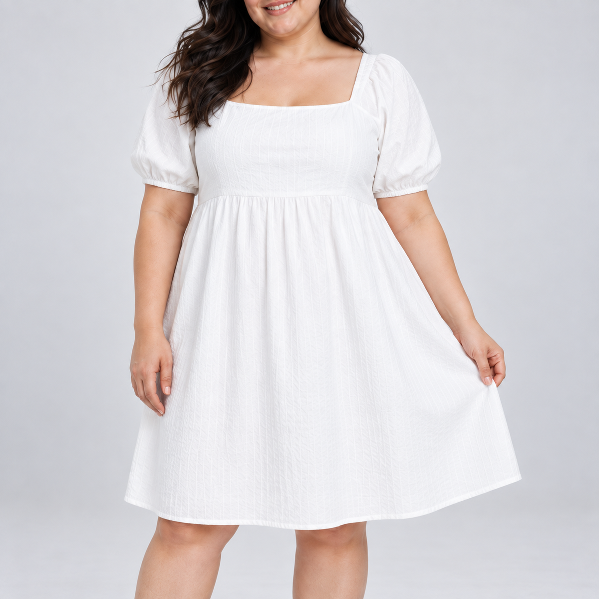 Vestido verano mujer Old Navy blanco hombro arrepollado XL
