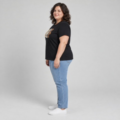 Polera estampada mujer Moda Brasil talla grande