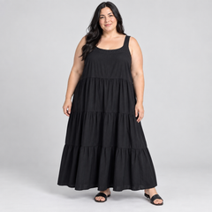 vestido negro sin mangas goodfellow&co 2XL