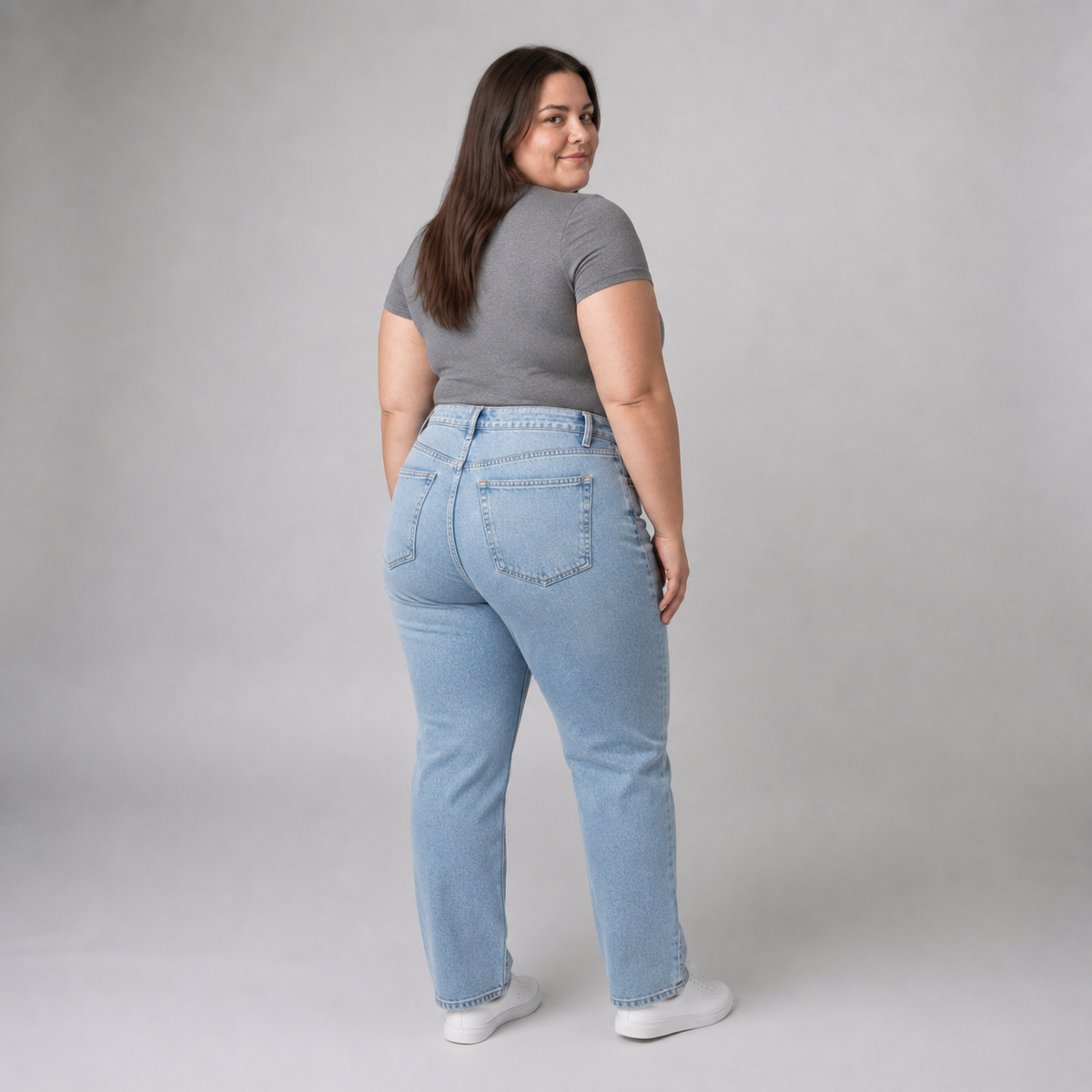 Jeans Old Navy mujer recto tiro alto talla grande