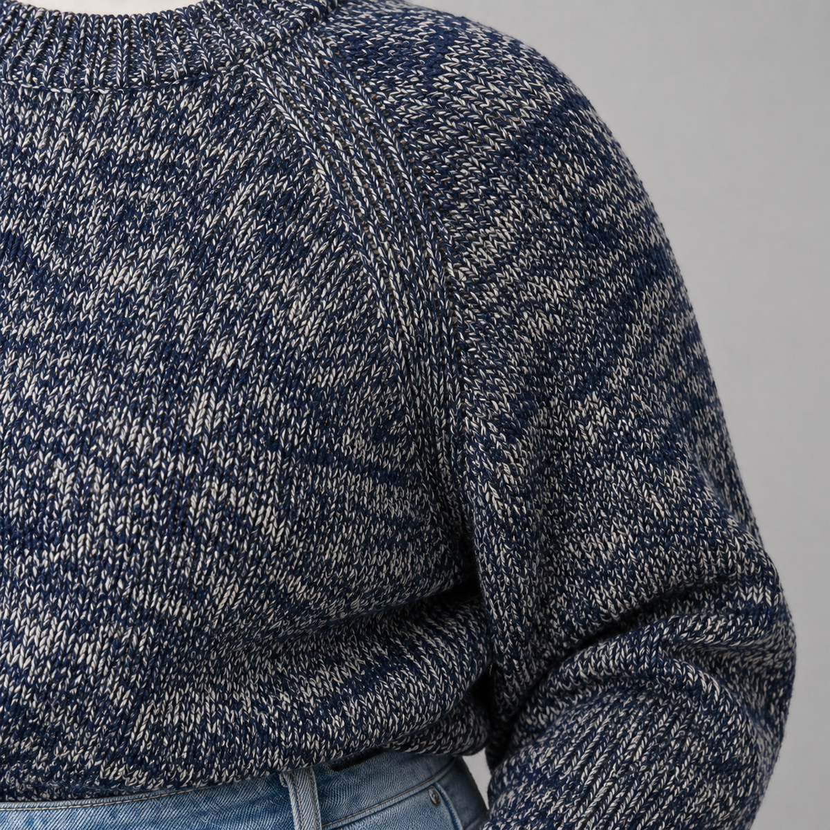 Sweater mujer talla grande azul jaspeado Universal Thread XL