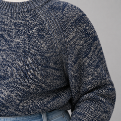 Sweater mujer talla grande azul jaspeado Universal Thread XL