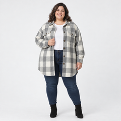 Chaqueta afranelada a cuadros Old Navy