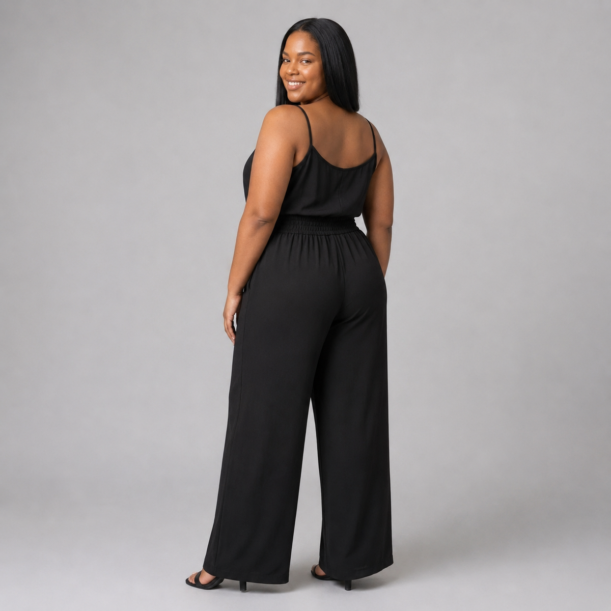 Enterito negro mujer talla grande Old Navy con tirantes XL