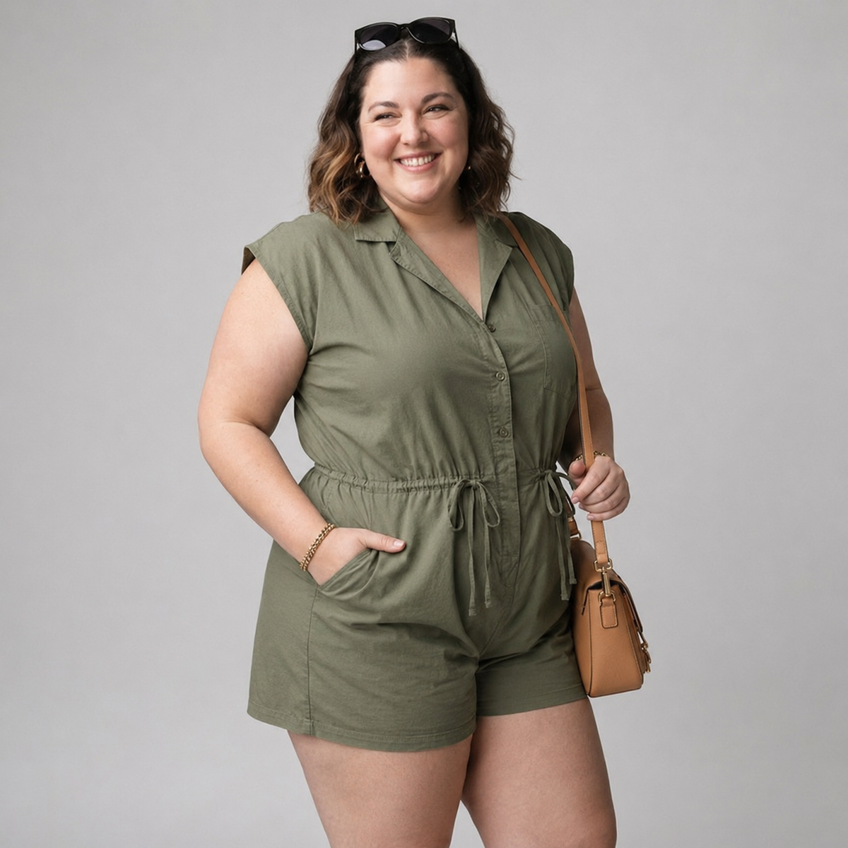 Enterito mujer talla grande verde Celebrity Pink 2XL a 3XL