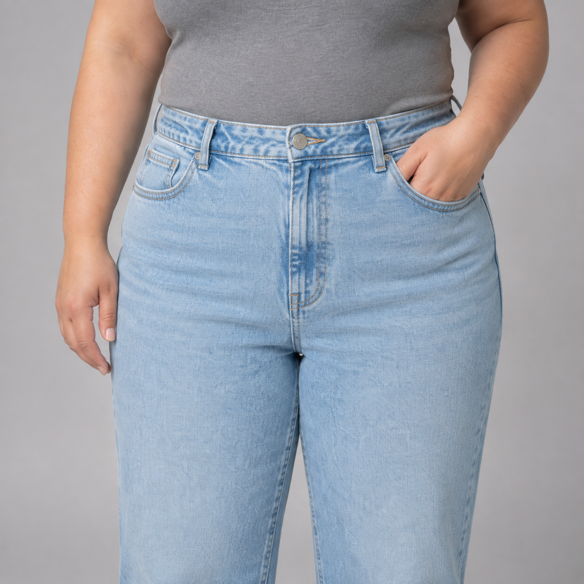 Jeans Old Navy mujer recto tiro alto talla grande