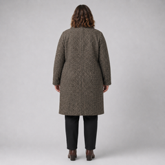 Abrigo jaspeado mujer talla grande Ava Viv XL–2XL
