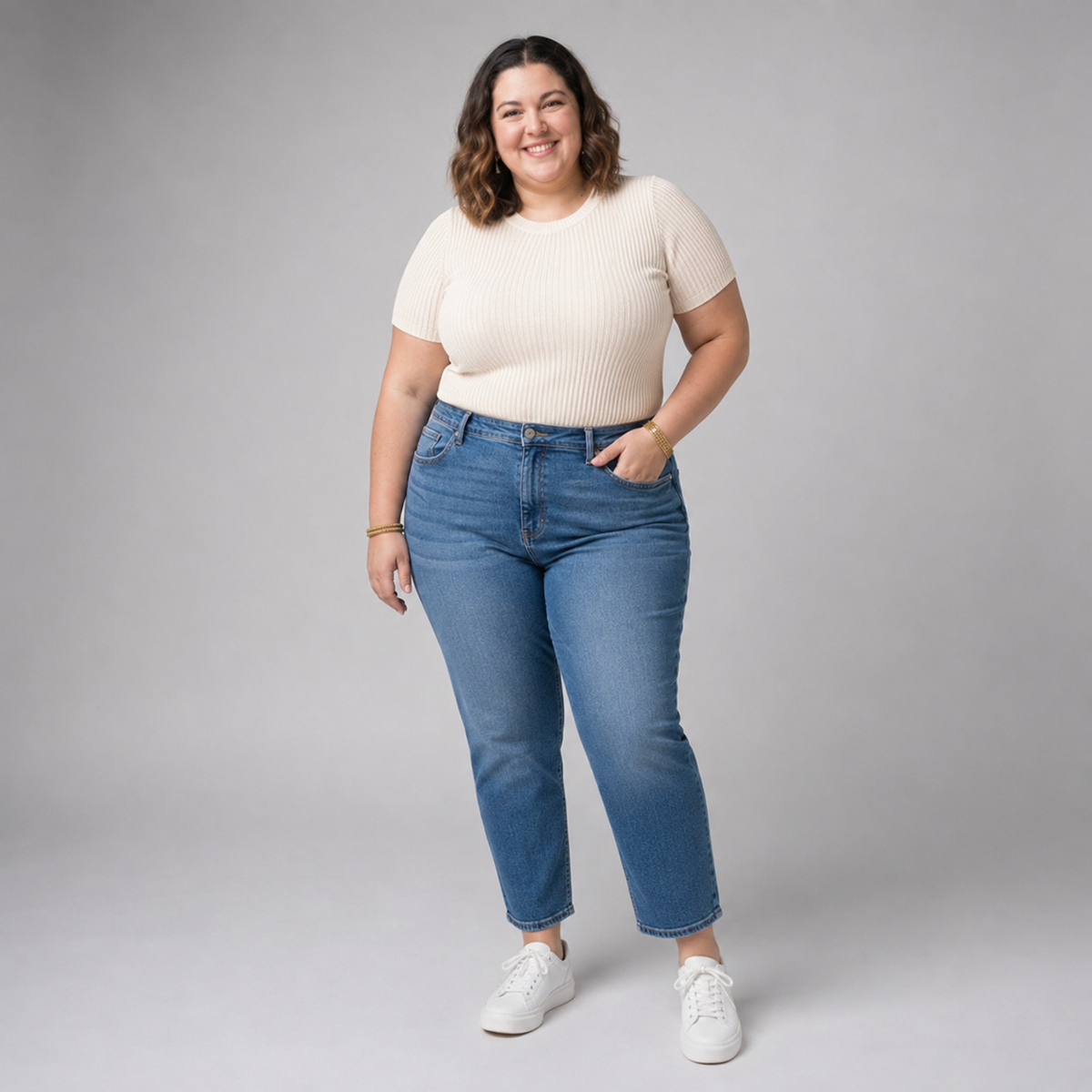 Jeans Old Navy mujer azul corte recto elasticado talla grande
