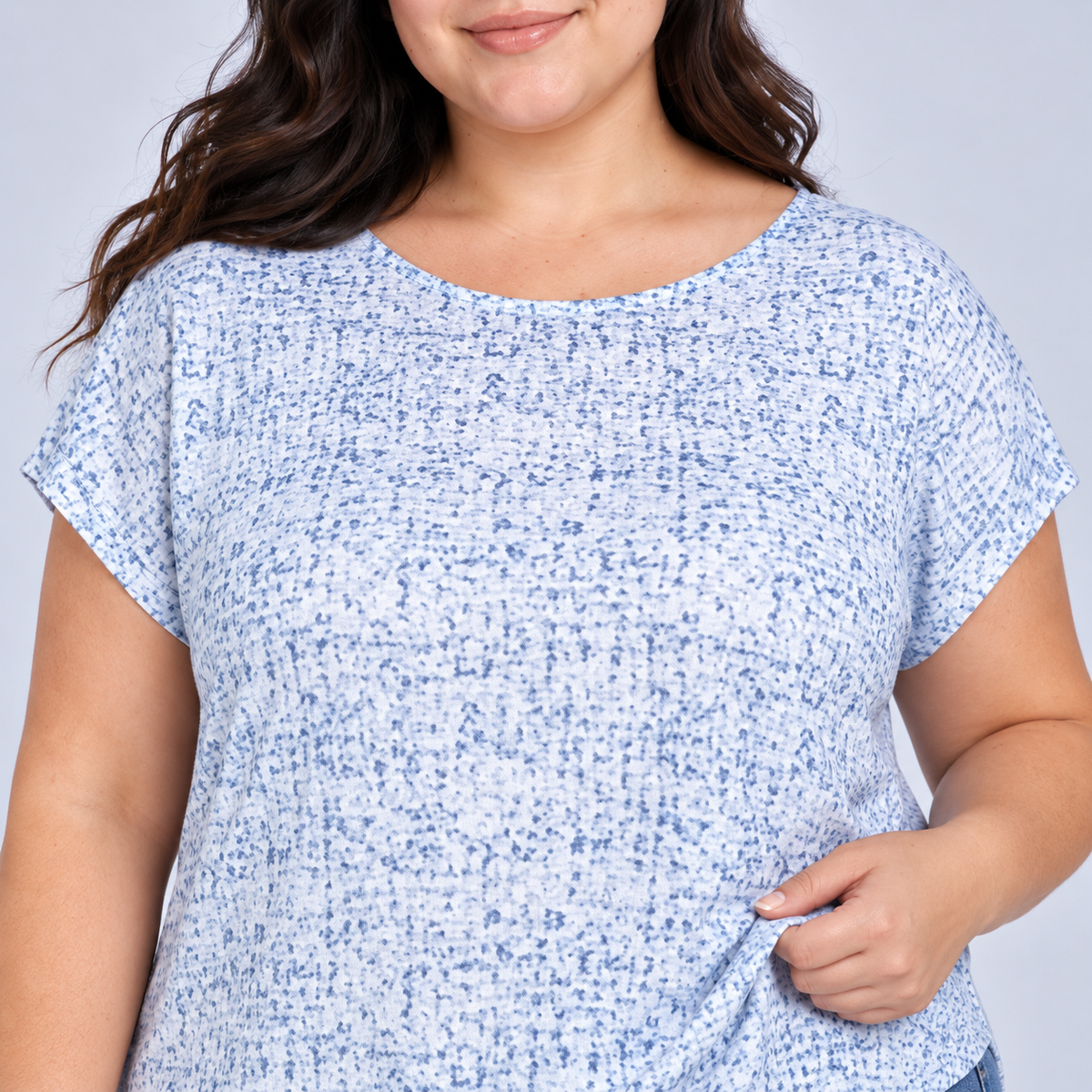 Blusa Orvis de calce suelto para mujer talla grande