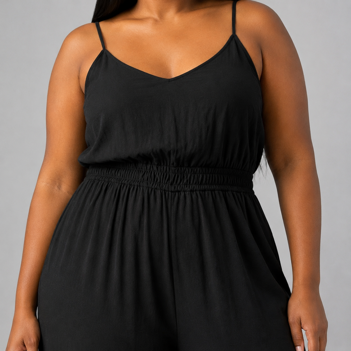 Enterito negro mujer talla grande Old Navy con tirantes XL