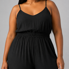 Enterito negro mujer talla grande Old Navy con tirantes XL