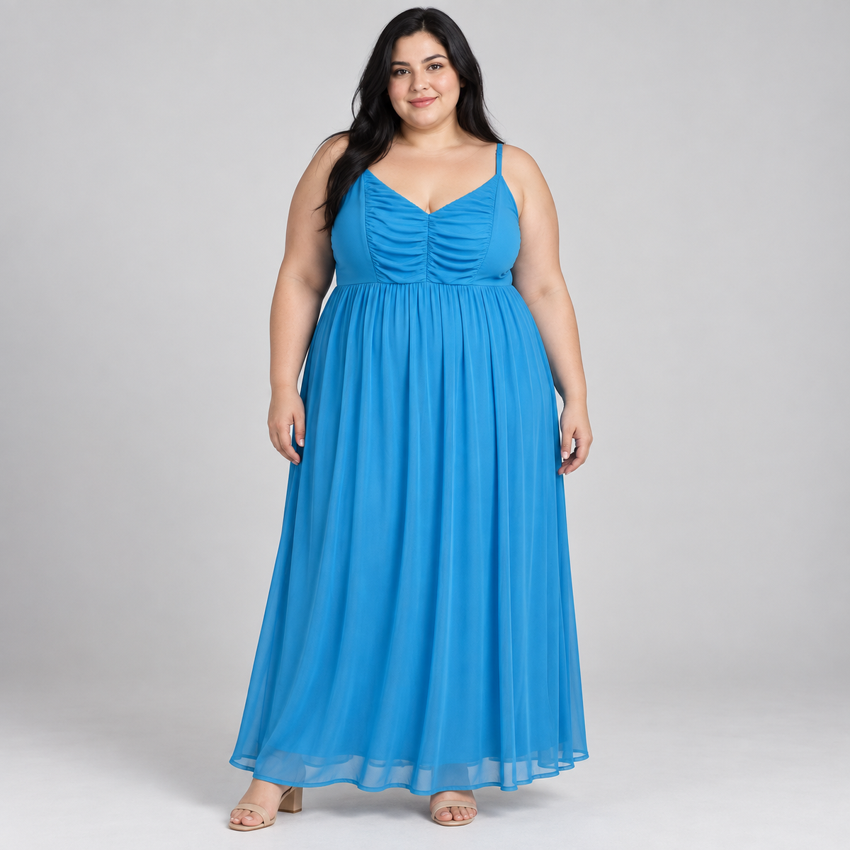 vestido coral de presentacion torrid 2XL