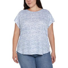 Blusa Orvis de calce suelto para mujer talla grande