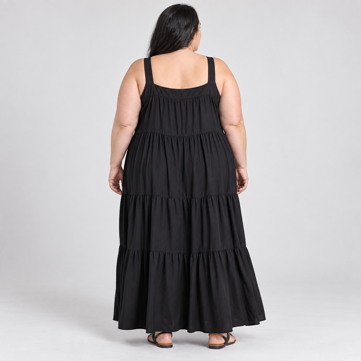 vestido negro sin mangas goodfellow&co 2XL