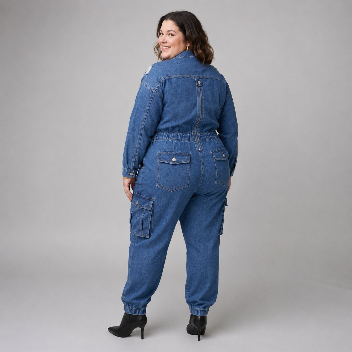 Enterito mezclilla mujer talla grande Fashion Nova XL–2XL