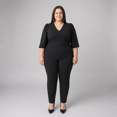Enterito negro de vestir mujer talla grande Donna Morgan 2XL