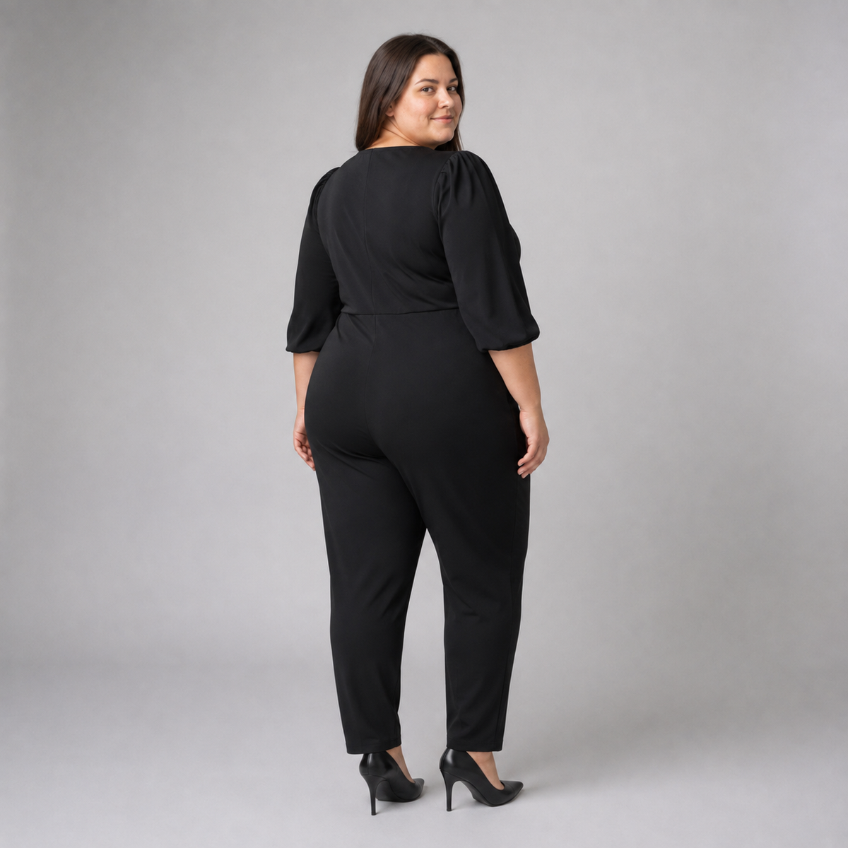 Enterito negro de vestir mujer talla grande Donna Morgan 2XL