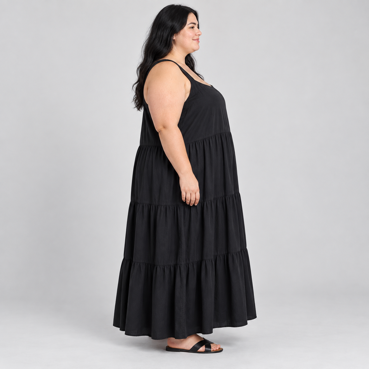 vestido negro sin mangas goodfellow&co 2XL