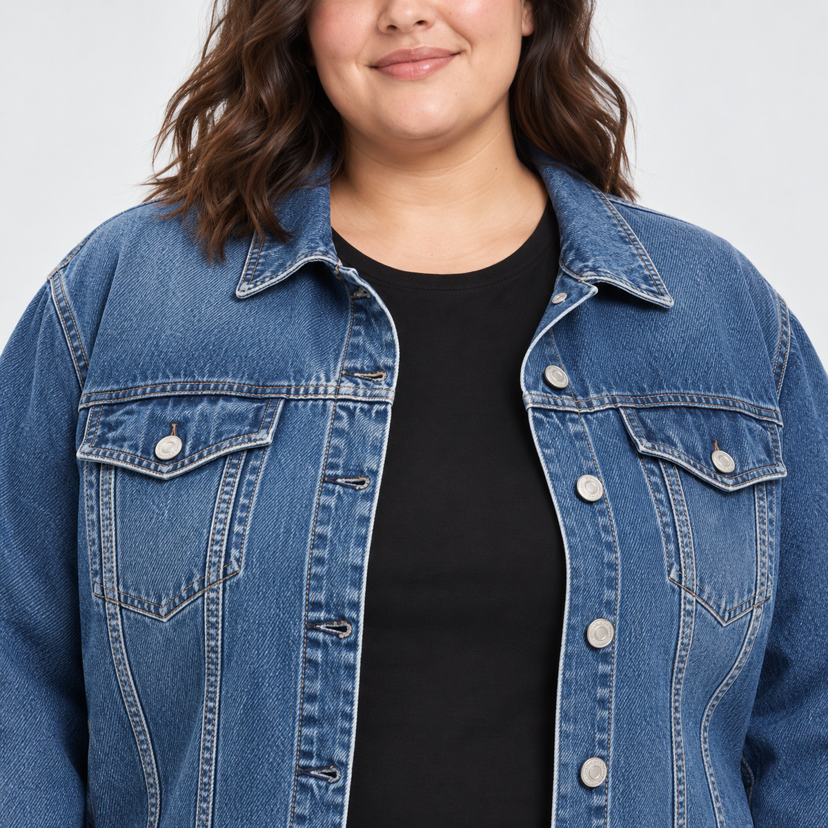 Chaqueta de mezclilla mujer talla grande GAP XL