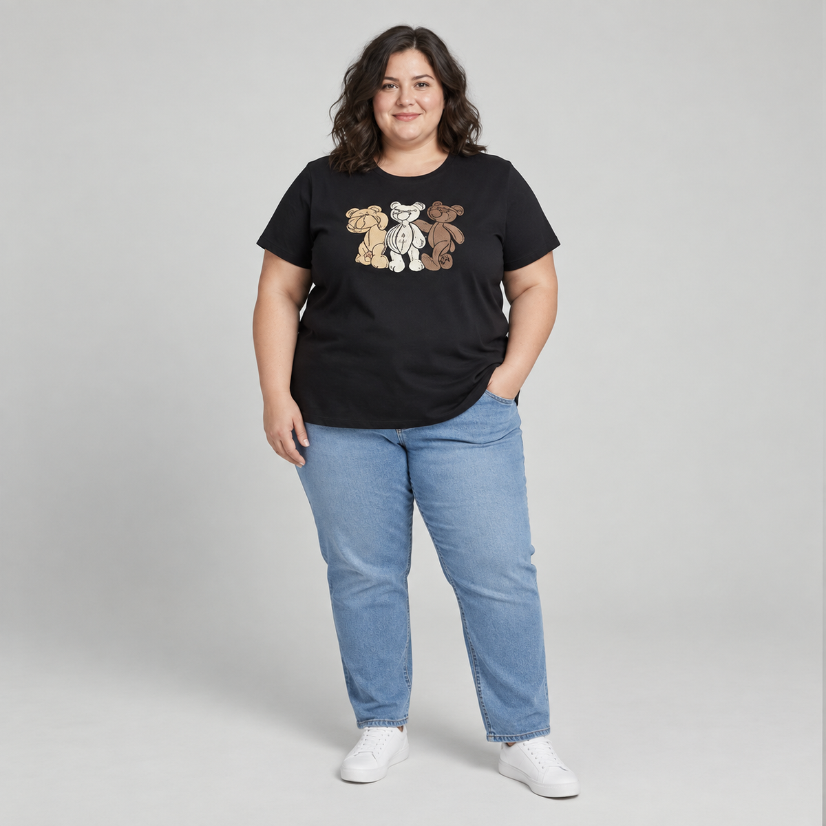 Polera estampada mujer Moda Brasil talla grande
