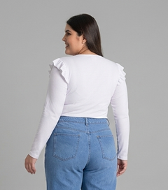 Blusa manga vuelitos invierno mujer talla grande confección nacional