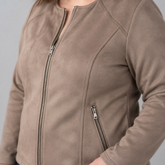 Chaqueta aviadora mujer talla grande confección nacional