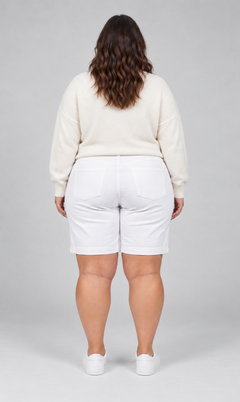 Short Levi’s blanco elasticado talla grande