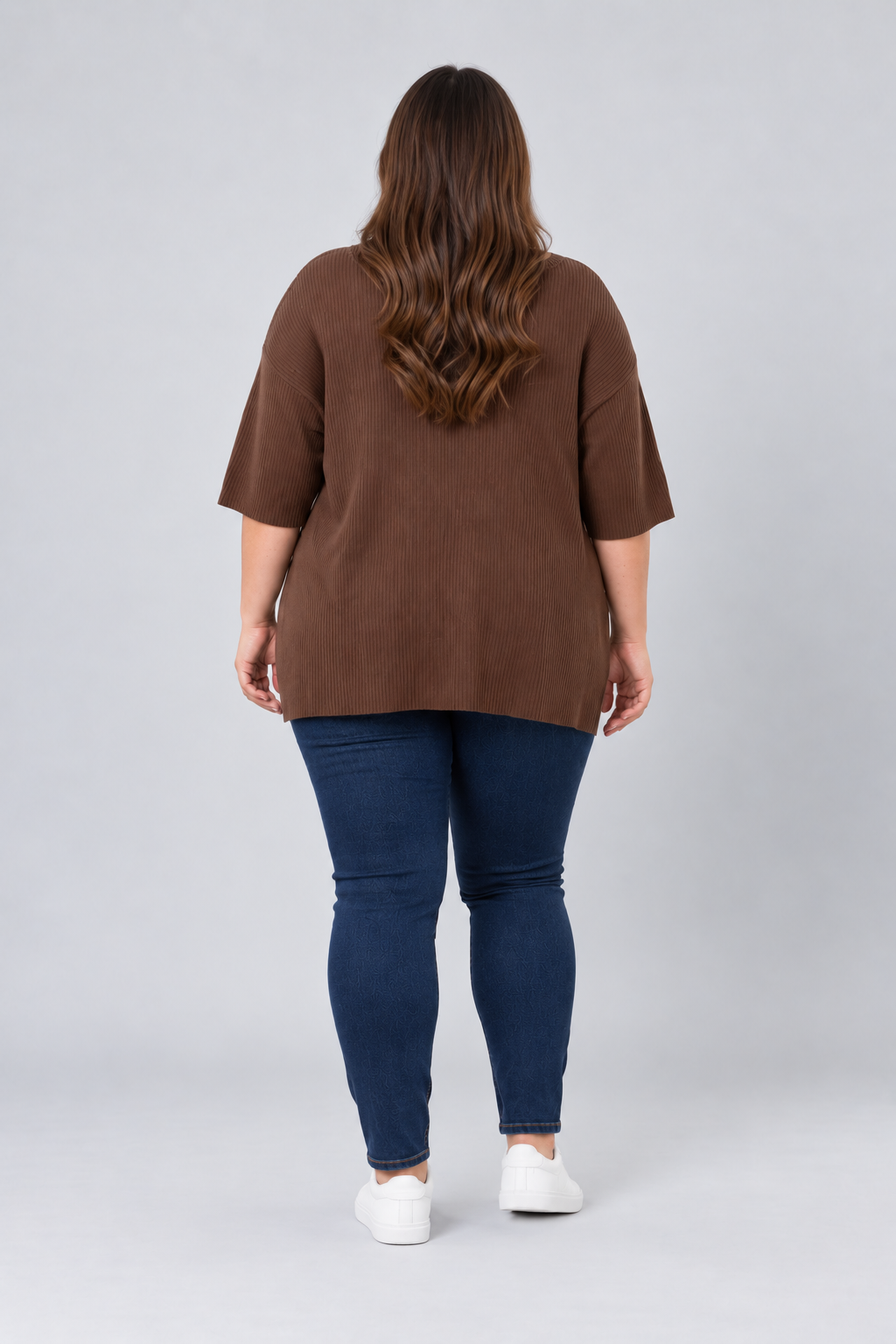Sweater café mujer 4th & Reckless talla grande