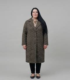 Abrigo jaspeado mujer talla grande Ava Viv XL a 2XL