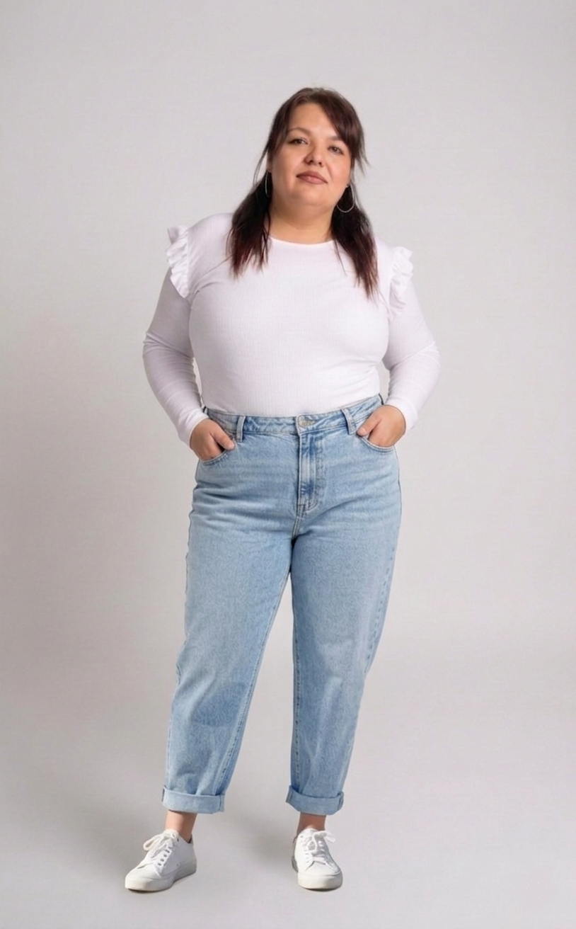 Jeans old navy mujer recto talla grande tiro alto