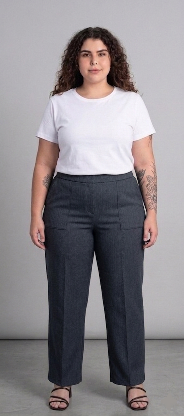 Pantalón mujer talla grande gris oscuro Mondetta XL