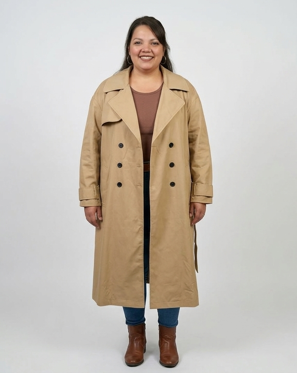 Trench mujer talla grande beige ASOS Design 4XL elegante