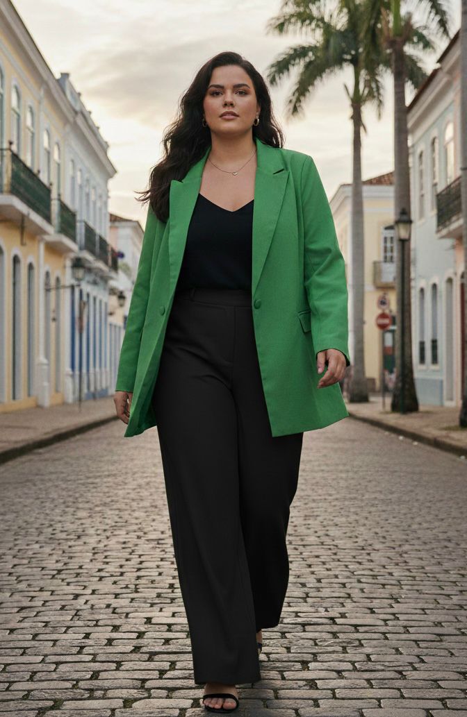 Blazer mujer talla grande by brasil Ultimas Unidades Imagen secundaria del producto