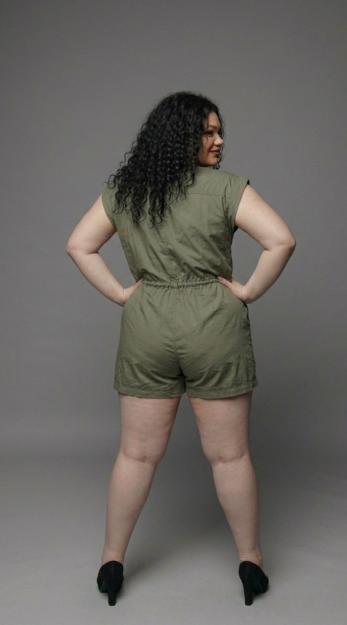 Enterito mujer talla grande verde Celebrity Pink 2XL a 3XL