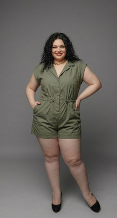 Enterito mujer talla grande verde Celebrity Pink 2XL a 3XL