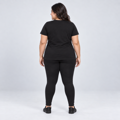Polera mujer Moda Brasil talla grande negro y blanco