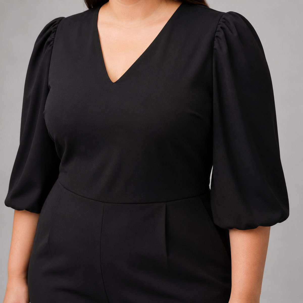 Enterito negro de vestir mujer talla grande Donna Morgan 2XL