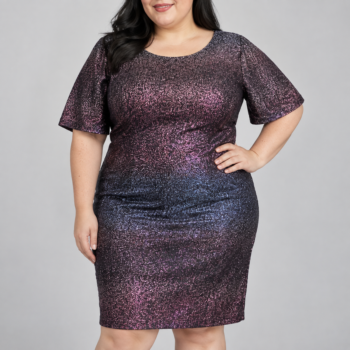 vestido Lanebryant brillos fiesta 2XL