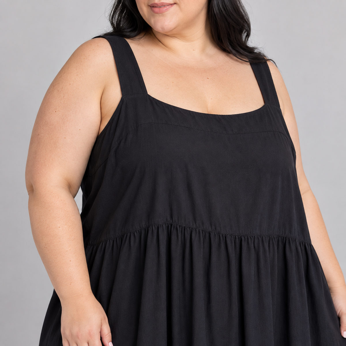 vestido negro sin mangas goodfellow&co 2XL