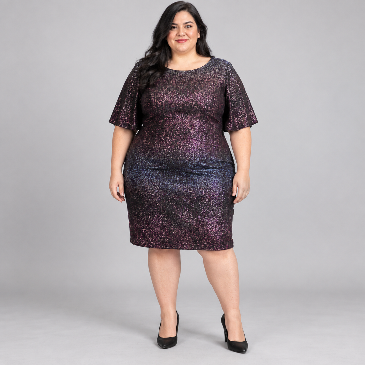 vestido Lanebryant brillos fiesta 2XL