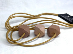 Collar mujer cuentas de madera palo rosa By Brasil