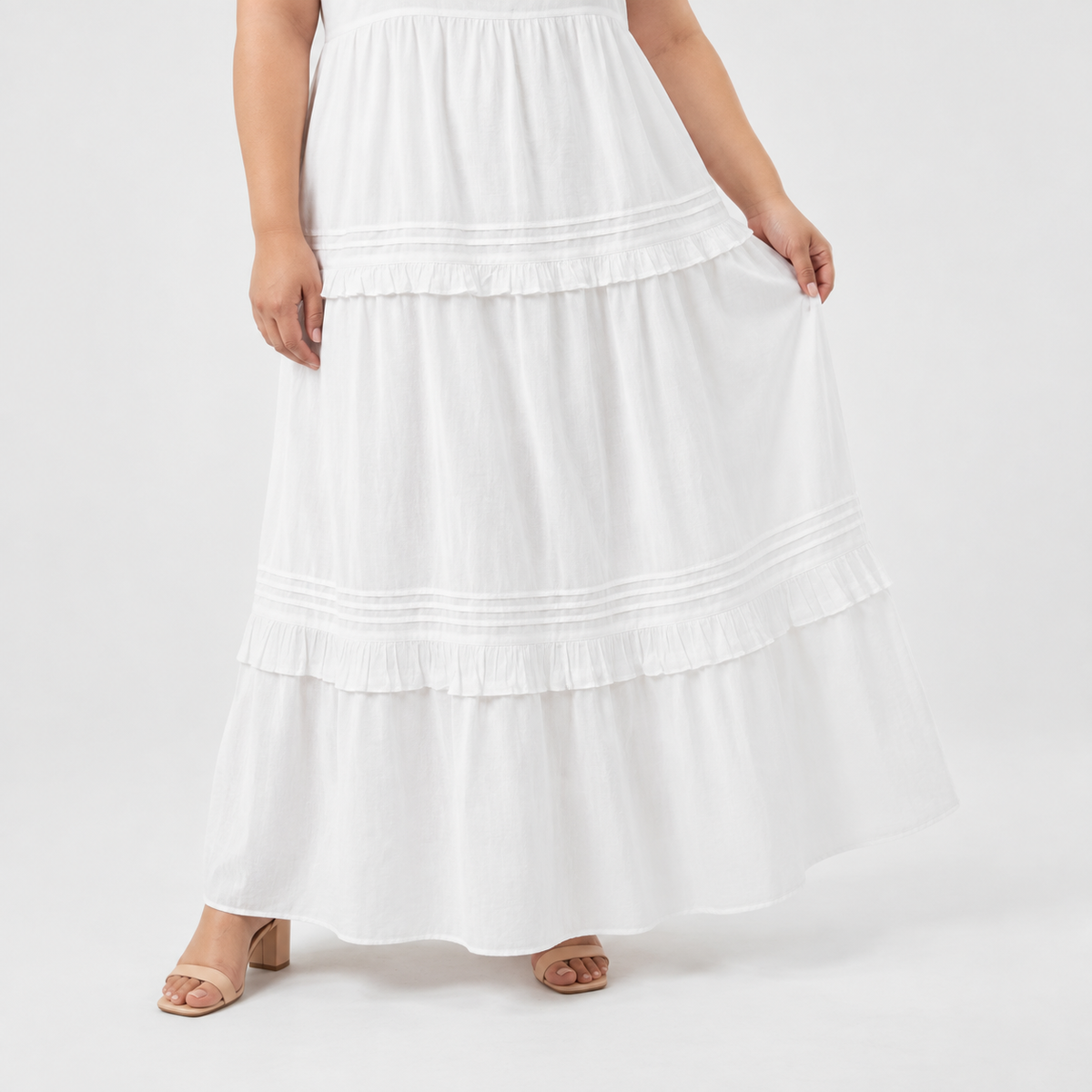 Vestido verano mujer Old Navy blanco con tirantes talla L