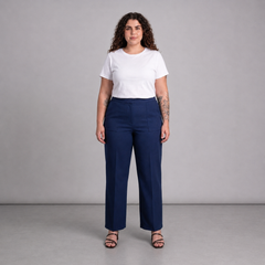 Pantalón mujer talla grande azul Mondetta XL elasticado forrado