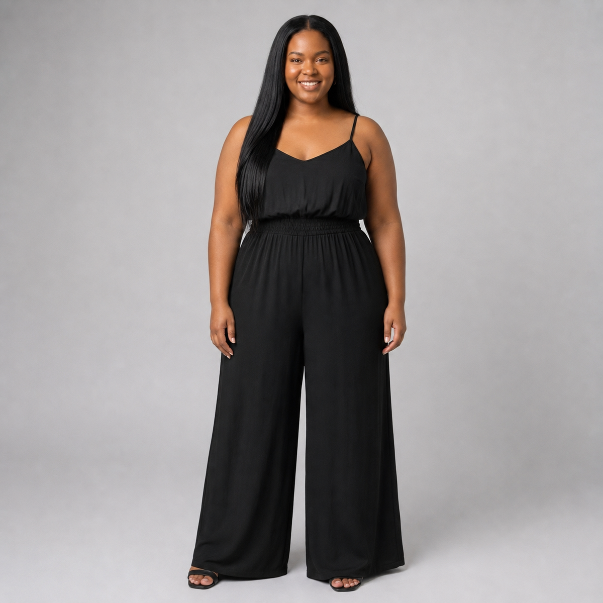 Enterito negro mujer talla grande Old Navy con tirantes XL
