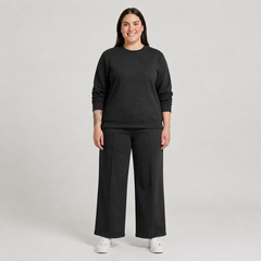 Conjunto polerón y palazzo mujer talla grande confección nacional
