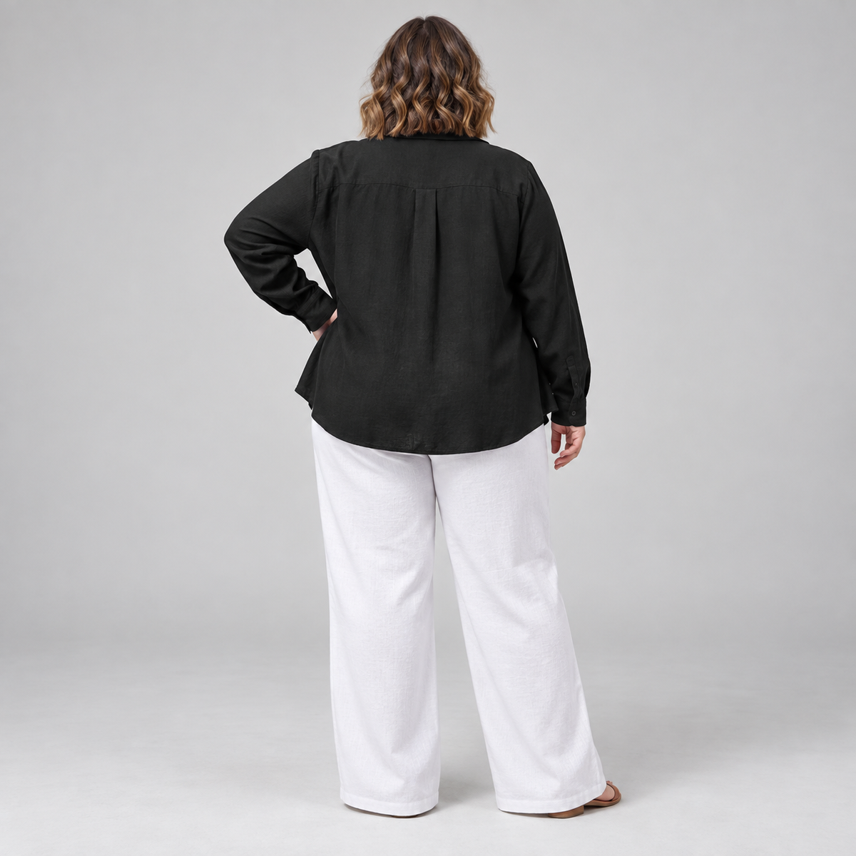 Conjunto top y blusa lino mujer marca Sheup moda Brasil