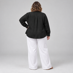 Conjunto top y blusa lino mujer marca Sheup moda Brasil